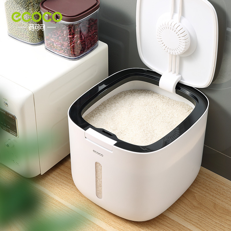 Rice bucket insect-proof and moisture-proof sealed rice tank box noodle bucket rice flour storage tank household storage rice storage box 5L