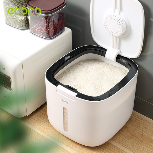 Rice bucket insect-proof and moisture-proof sealed rice tank box noodle bucket rice flour storage tank household storage rice storage box 10L