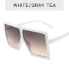 Trend fashionable square sunglasses, multicoloured glasses, European style, suitable for import