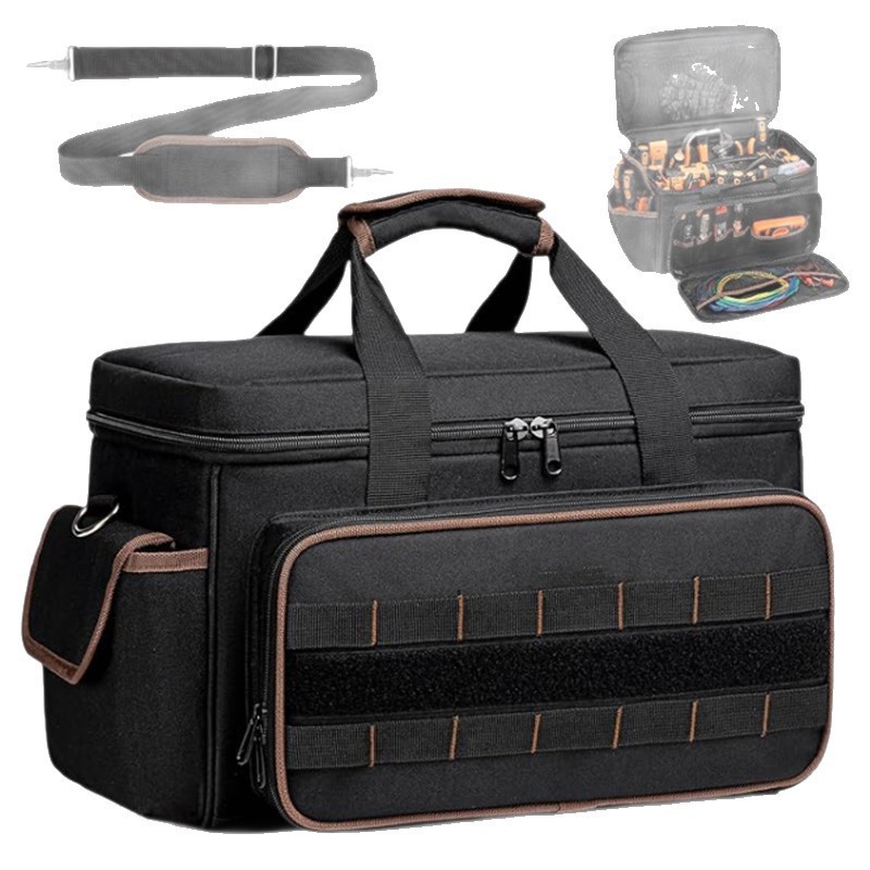 Transfronterizo Amazon nuevo engrosado Oxford 17 pulgadas kit de herramientas de mano pesada de tramo oblicuo