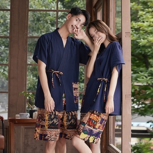 plus size Sweat Clothes Women's Pure Cotton Couples Men's Bathrobe Sauna Clothes Acupuncture Clothes Bath Clothes