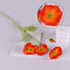 Wedding Simulation Silk Poppy Poppy 4 heads of Radians Silk Flower Simulation Poppy Poppy Flower Decoration Flower Background Soft Flow