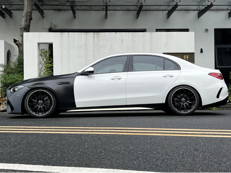 Applicable to 22-25 new Mercedes-Benz C W206 modification and upgrade C63AMG1:1 wide body surrounding front bumper wing fender