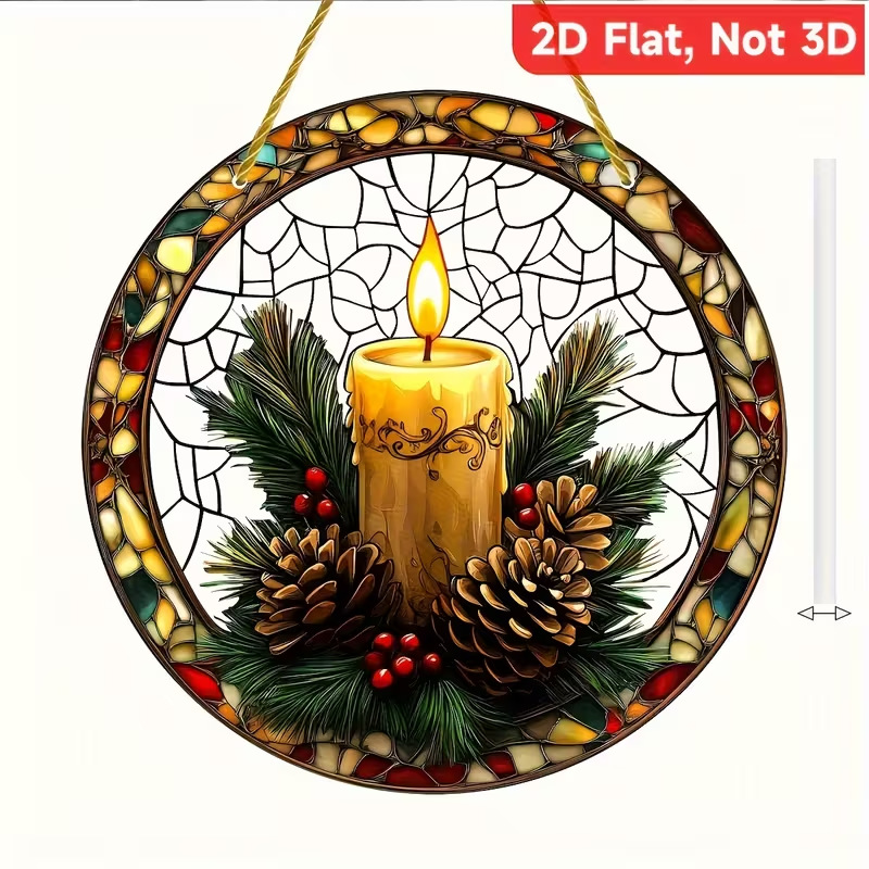 Fabricante de decoración de estilo de Navidad directa, Santa Claus, hombre de pan de jengibre y su casa de pan de jengibre decoración acrílica