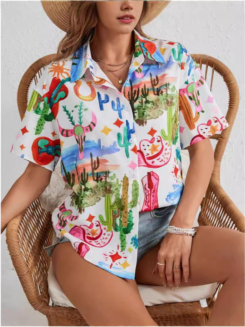 summer cartoon comfortable shirt