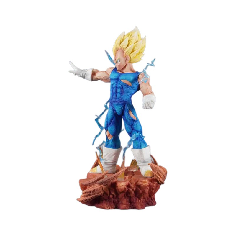 드래곤 볼 무한 시작 DEMON VEGETA GOKU GK 손으로 만든 장면 모델 조수 놀이 장식품 선물 수제 재고