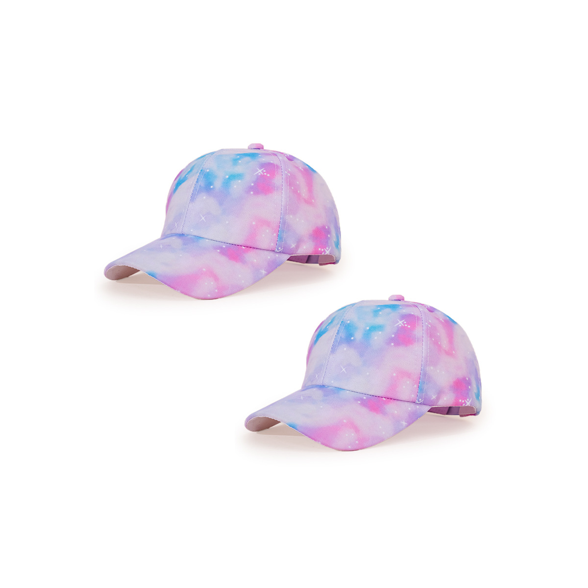 Spring And Summer New Children's Peaked Cap Tie-dye Pattern Wide Brim Shade display picture 2