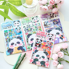 Panda PET Sanding Sticker Cartoon Cute Creative DIY Decor Material Pack High-Quality Journal Sticker
