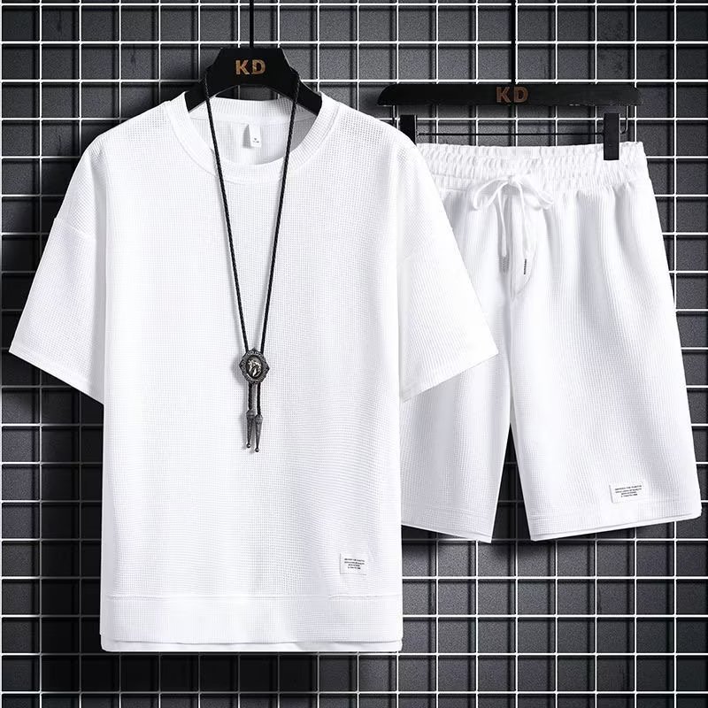Fuente de fábrica simple traje casual de moda en verano cinco manga temperamento literatura y arte perezoso estilo de tendencia japonesa