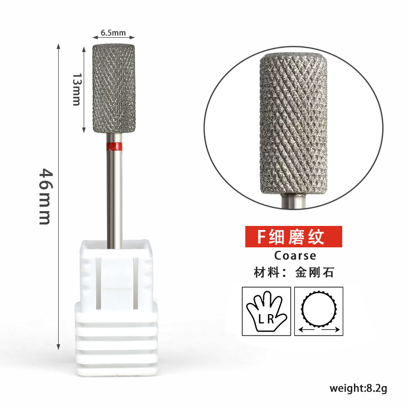 Uñas transfronterizas dientes de diamante galvanoplastia de diamante cabezal de pulido de estilo ruso pretratamiento manicura herramienta de pulido