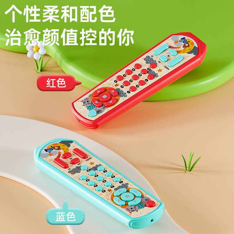 Bebé TV simulación de control remoto niños música inglés aprendizaje TV botón de control remoto ciencia y educación juguetes educativos