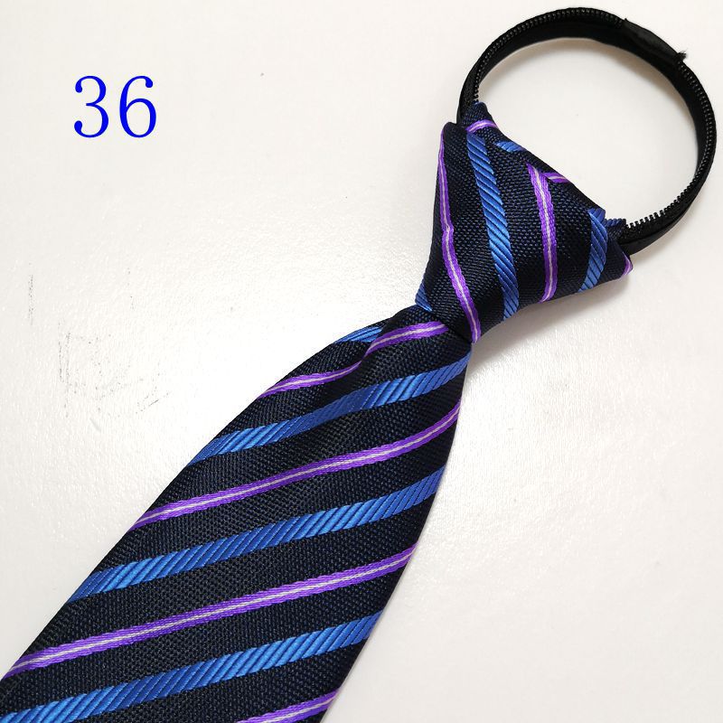 男士拉链新郎结婚红色8cm正装商务黑色免打结懒人易拉得蓝色_