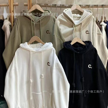 源头外贸工厂男装连帽卫衣2025秋冬韩版宽松大码男卫衣地摊批发源