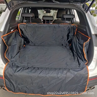 Suv Thickeneded Protective Mat, Anti-Fouling and Waterproof Off-Road Vehicle Trunk Mat, Fully Enclosed Pet Car Mat, Dog Mat