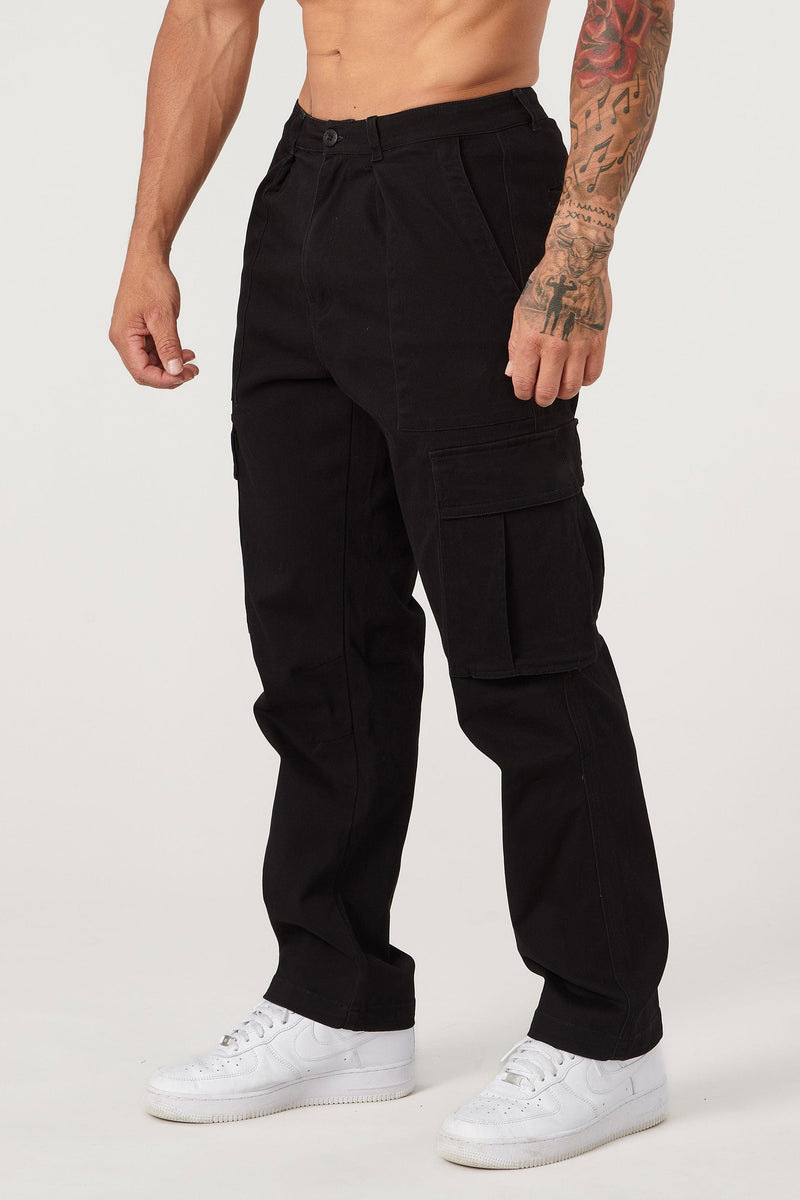 455g Weight Full Length Pants Length Polyester Fabric Type Mid Waist Waist Line Cargo Pants Pants Type Micro-Elastic Elasticity Casual Occasion Loose Fit Type Solid Color Pattern Spring, Autumn Season Men's Gender Simple Style Style Men's Solid Color Simple Style Loose Men's Bottoms 3