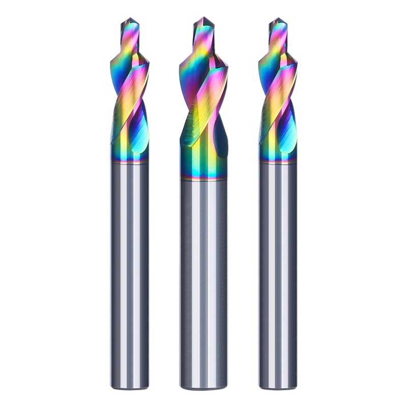 Huhao colorido taladro de escalera de acero de tungsteno taladro de paso de dos niveles M3-12M tornillo de cabeza avellanada agujero avellanado hembra de dos niveles