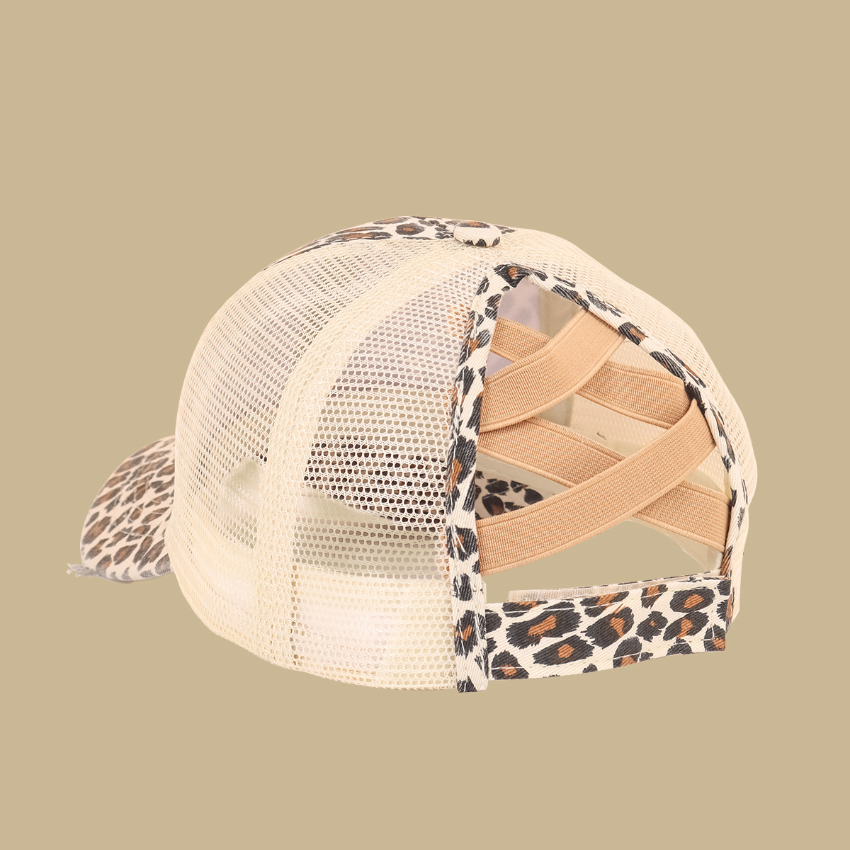 Fashion Leopard Print Breathable Mesh Baseball Cap display picture 6