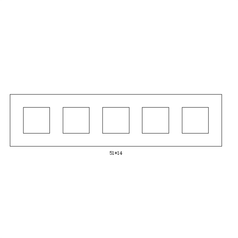 5 pieces [1*5] 51*14cm