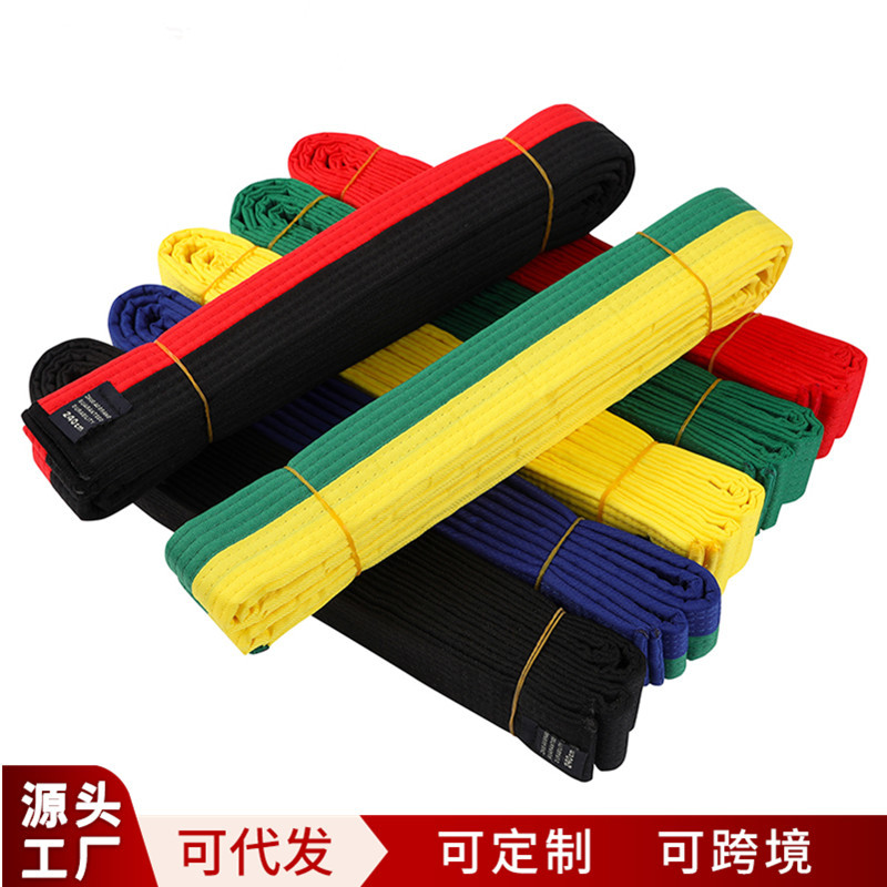 Factory Wholesale Taekwondo Belts, Judo Belts, Embroidered Grading Belts, Karate Competition Belts, Taekwondo Belts