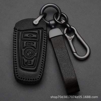 3 series x5x6x1z4x3 high-grade leather | Static Rod/Key Bag - bmw-a-square-4-keys-black-high-grade-leather