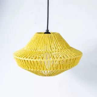 定制创意纸绳编织灯罩侘寂风民宿酒店咖啡厅DIY手工编织吊灯灯罩