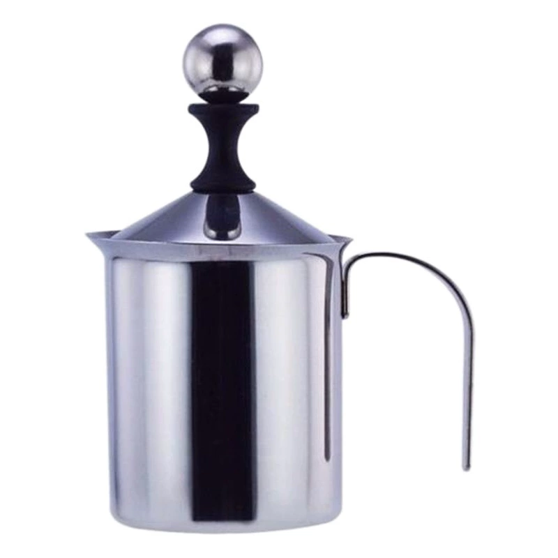 Вспениватель молока из нержавеющей стали Milk Jar ручной вспениватель молока Японский вспениватель двухслойный фильтр-вспениватель кофейные принадлежности