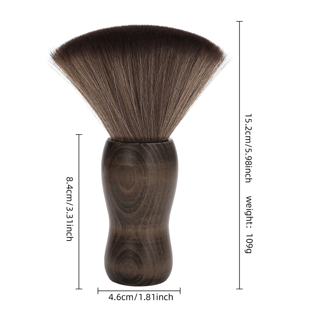 Peluquería Escaneo de cabello roto de madera maciza Escaneo de fibra de peluquería Cepillo suave Escaneo de limpieza de cabello Cepillo de cabello roto Herramientas de corte de cabello en el hogar