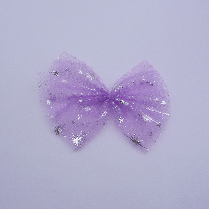 Handmade DIY accessories clothing shoes hat bag doll decoration material Star gauze bow