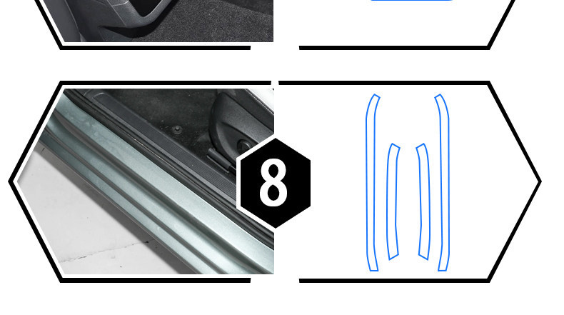 Suitable for 25 Jetta VA7 interior protection film, navigation screen film, center console gear shift film, protective film modification