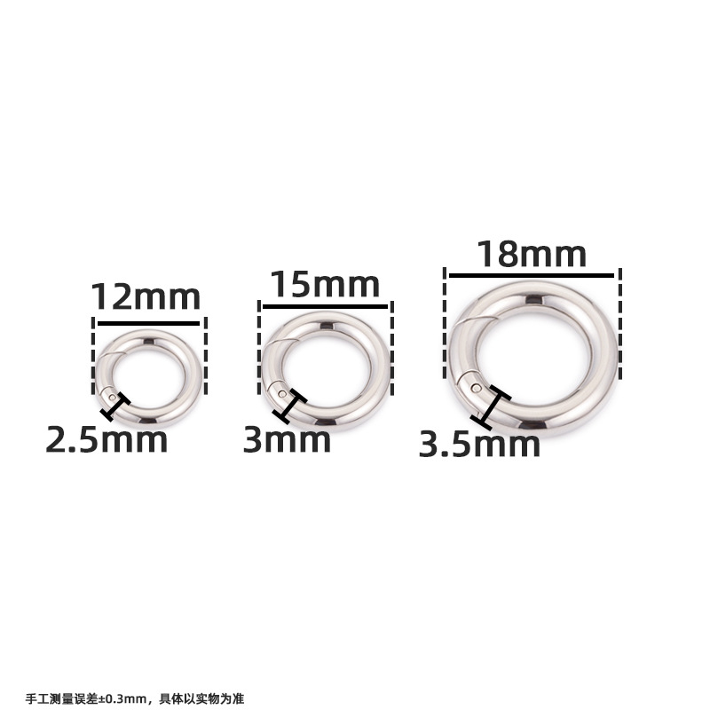 Solid Color Pattern All Seasons Season Plating Design 304 Stainless Steel Solid Color Jewelry Buckle Metal Button