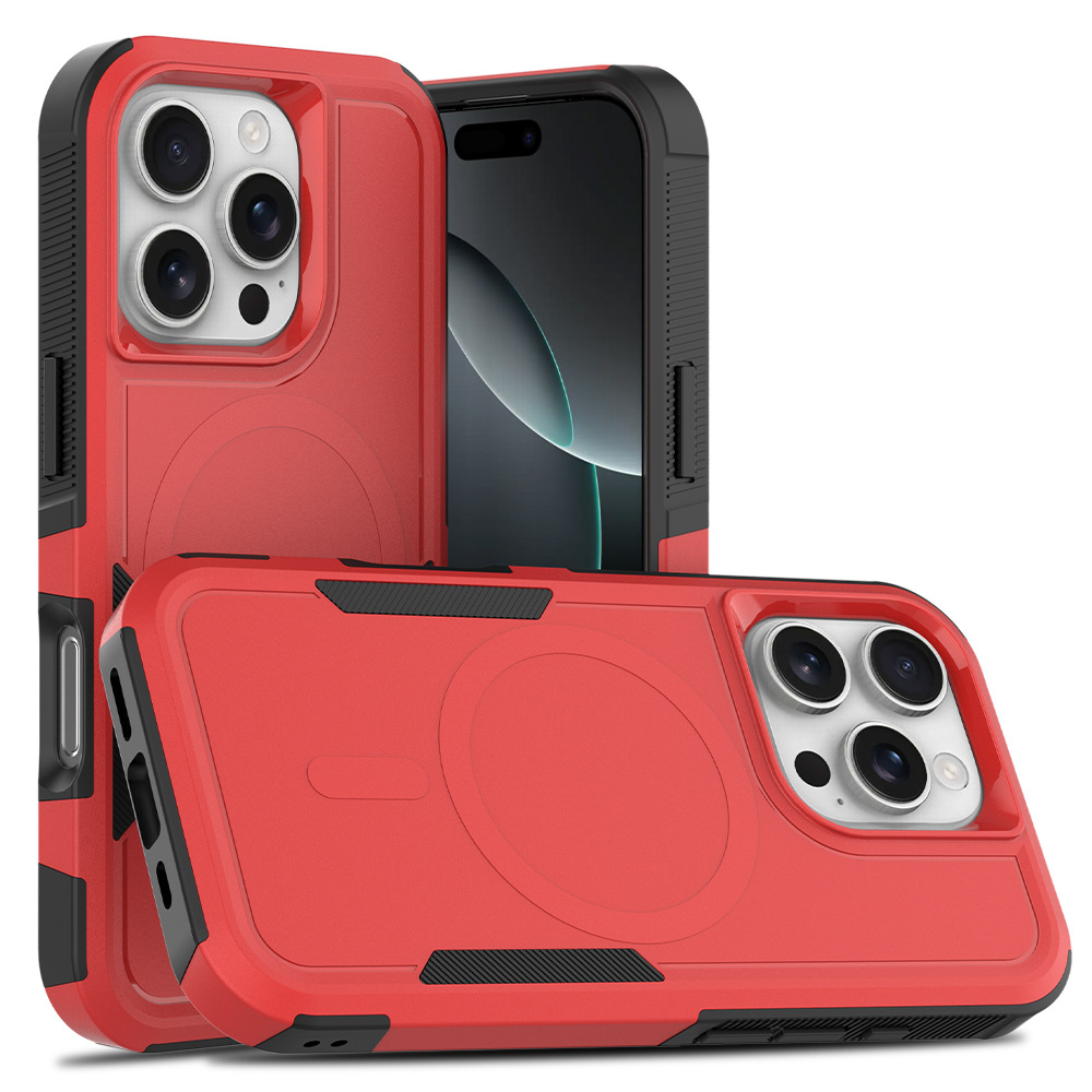 Aplicable en stock para Apple 16 Pro todo incluido 2 en 1 succión magnética anti-caída embarque de la caja del teléfono móvil lado de la caja antideslizante