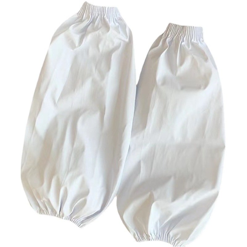 Adulto impermeable a prueba de aceite de cuero blanco oversleeve trabajo de los hombres alargado cocina hogar anti-fouling oversleeve mujeres resistente a las manchas oversleeve