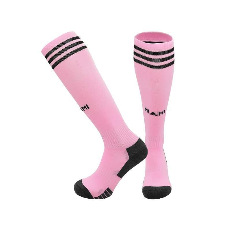 Football Socks 2324 Miami Messi Sports Soccer Stockings Towel Bottom Thick Knee Club Socks