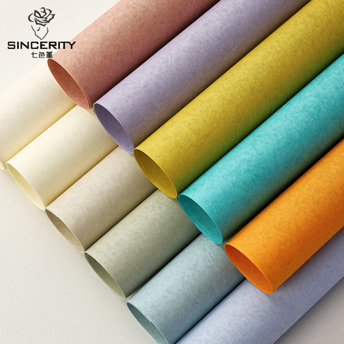 Siete colores cordier fácil de moldear importación de alta calidad fibra larga engrosado papel de embalaje floral ramo de embalaje material de tienda de flores