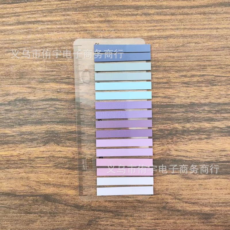 新しい超微細 16 インデックスステッカー学生読書指示ステッカー透明蛍光付箋モランディラベルステッカー|undefined