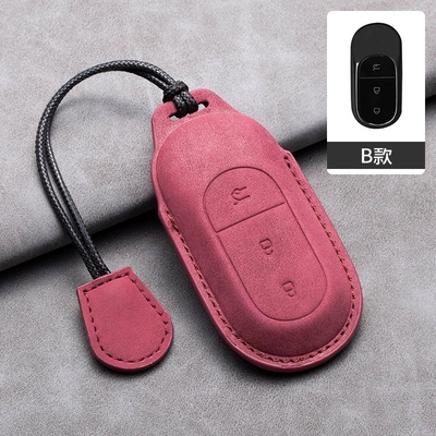 Car key bag color shell 2023 model unisex - zero-run-model-b-volcano-red-leather-strap
