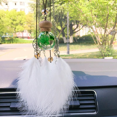 pendant deodorant essential oil — Car hanging - dream-catcher-green-eternal-flower-aromatherapy