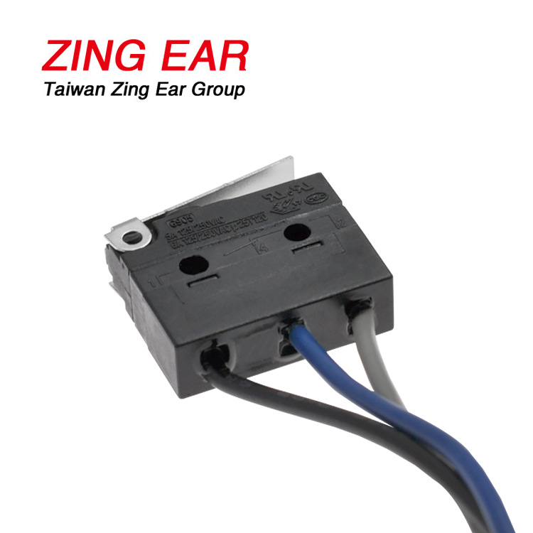 新能源电机控制器防水微动开关泳池清扫机器人G9防水带线微动开关