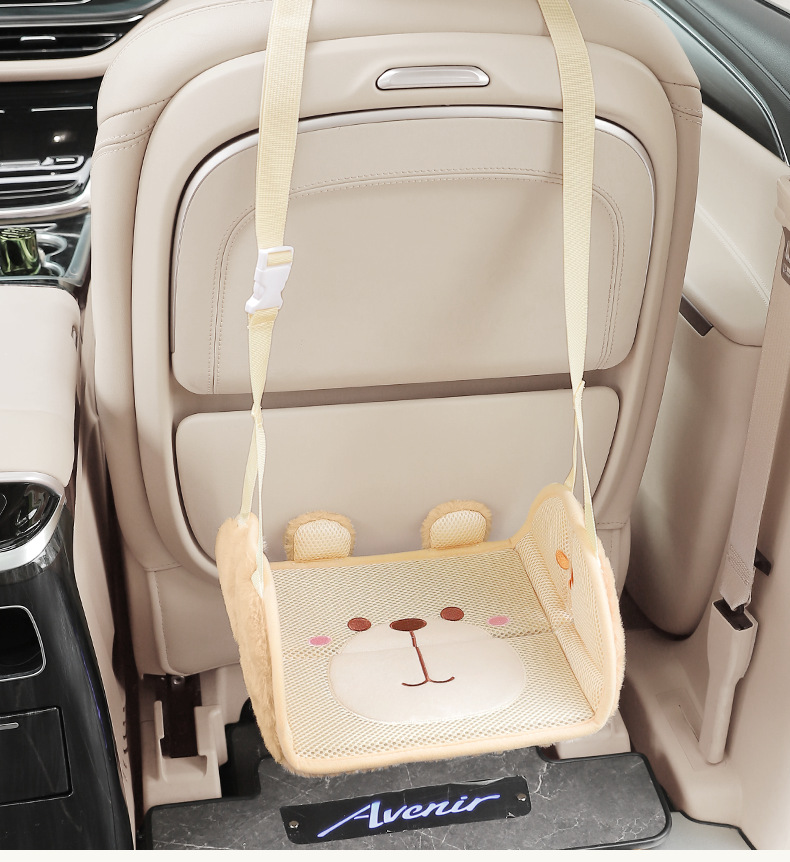 Children's Car Rear Leg Rest Cartoon Car Seat Extension Support Foot Rest Pad Adult Travel Rest Foot Rest Board