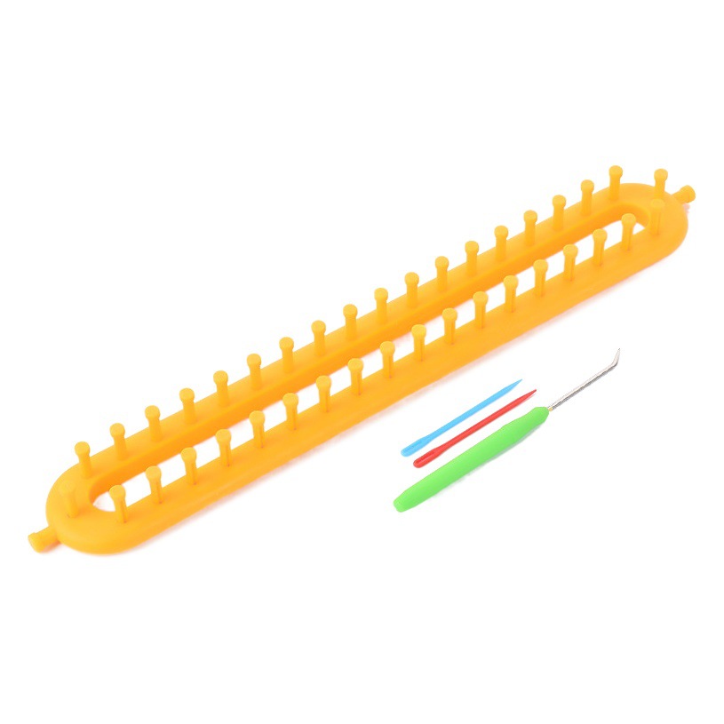 Hecho a mano DIY lana tejida bufanda artefacto sombrero bufanda suéter Castillo densa diente máquina de tejer crochet herramienta de tejer