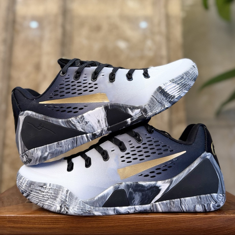 High-Quality Kobe 9Th Generation Basketball Shoes Retro Knitted Mesh Breathable Practical Sneakers Men's Casual Sports Shoes