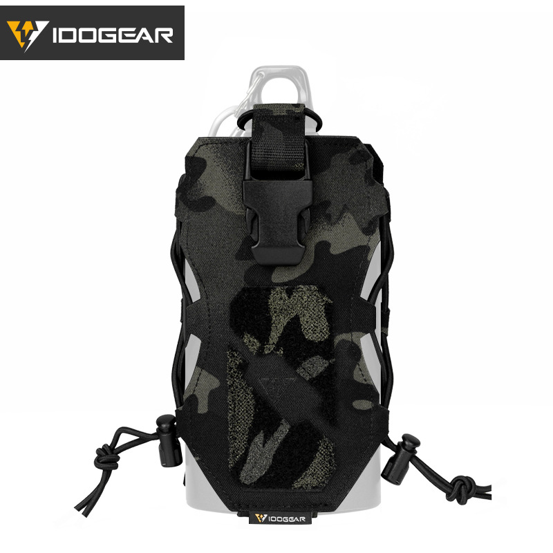 Idogear pequeño acero escorpión al aire libre hervidor bolsa chaleco molle con bolsa deportes hervidor cubierta multifuncional bolsa de artículos diversos