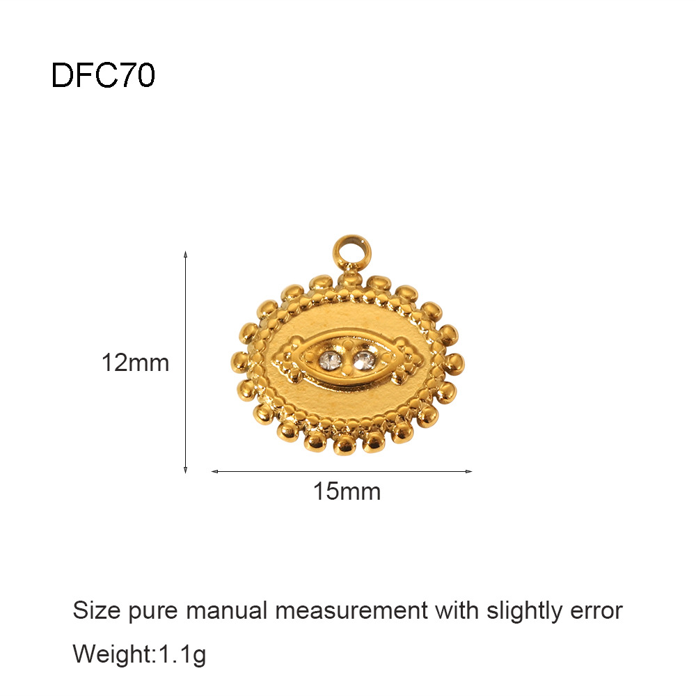 3g Weight 0.03µm-0.05µm Gold Plating Thickness PVD Coated Gold Plating Process Pendant Jewelry Making Type 15*12mm, 20mm, 24*14mm Jewelry Making Size 18K Real Gold Plated Plating Material 1 Piece Quantity 304 Stainless Steel Material Geometric, Palm, Eye Pattern Casual, Simple Style, Streetwear Style Plating, Inlay Craft 1 Piece 15*12mm 20mm 24*14mm 304 Stainless Steel Geometric Pendant 3