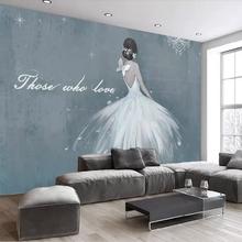 简约砖墙壁纸婚纱店手绘背景壁画女装服装店墙纸立体个性墙布