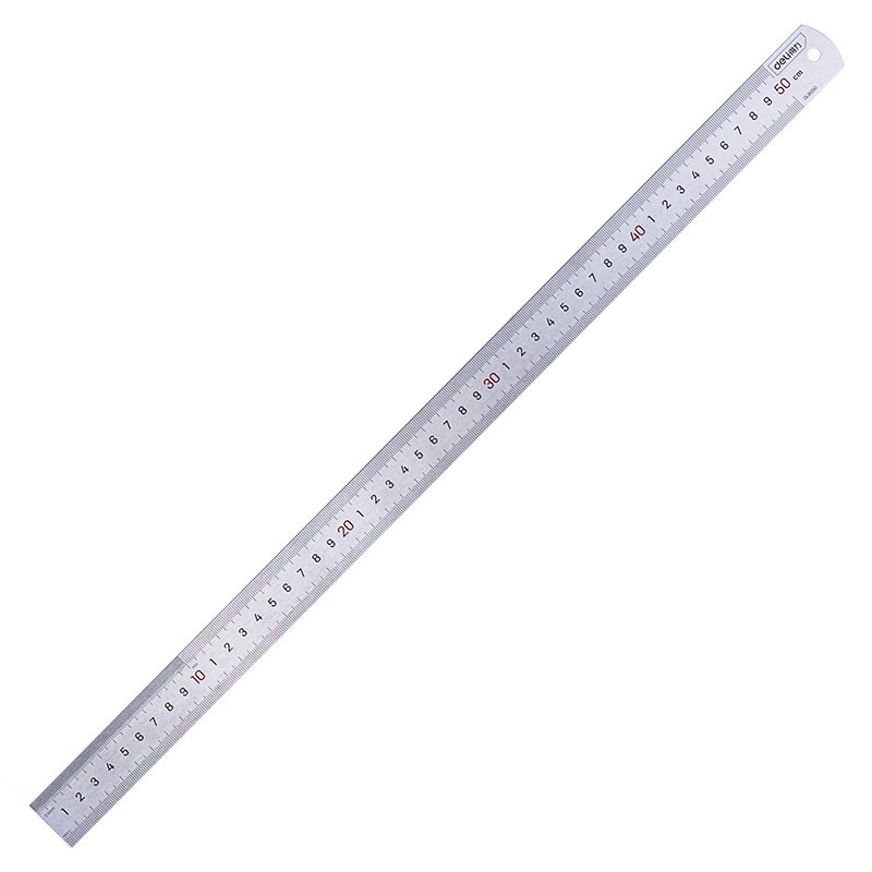 Deli tool stainless steel ruler scale metric scale drawing steel ruler long ruler long ruler 1.5 m 1 m
