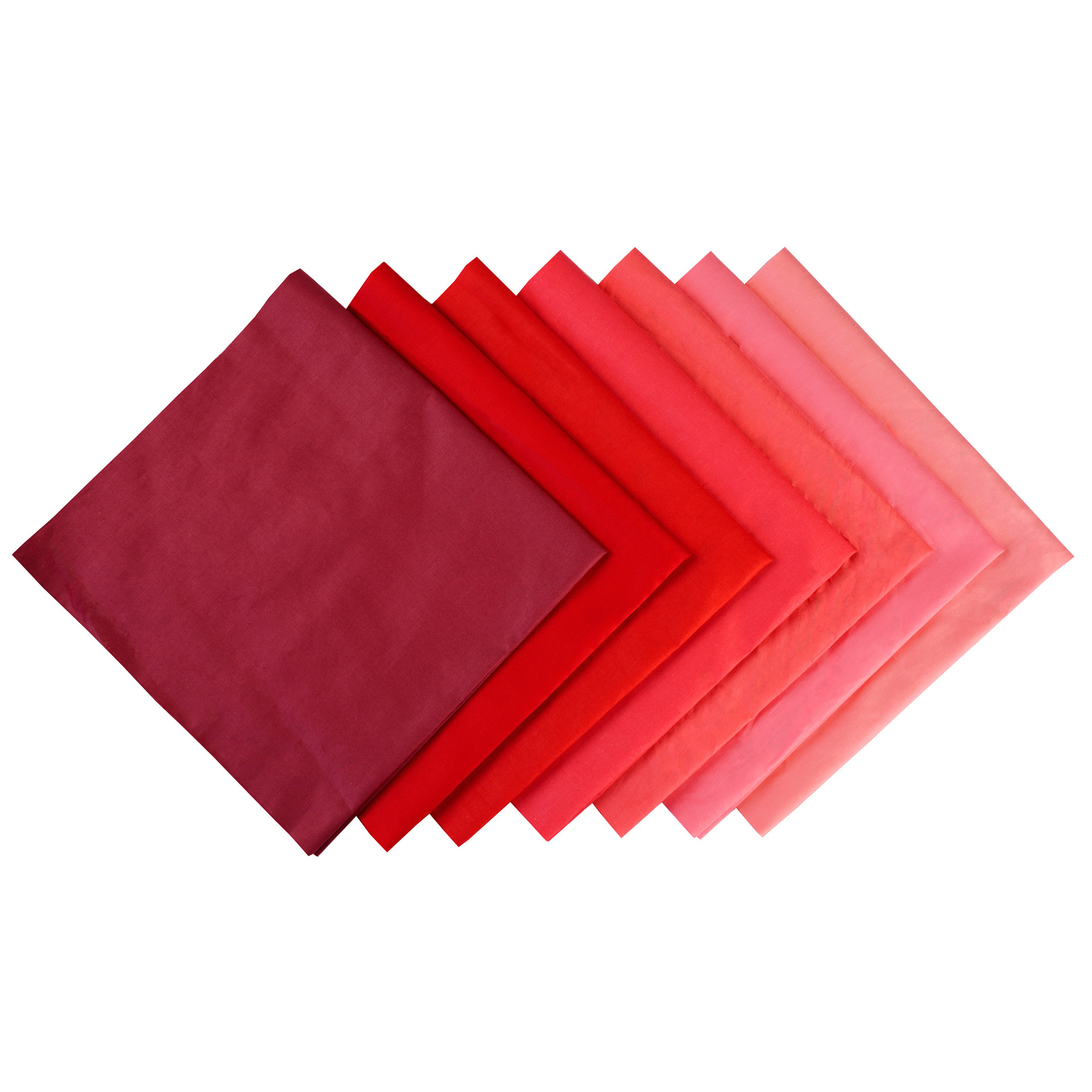 红色纯色斜纹拼布布组