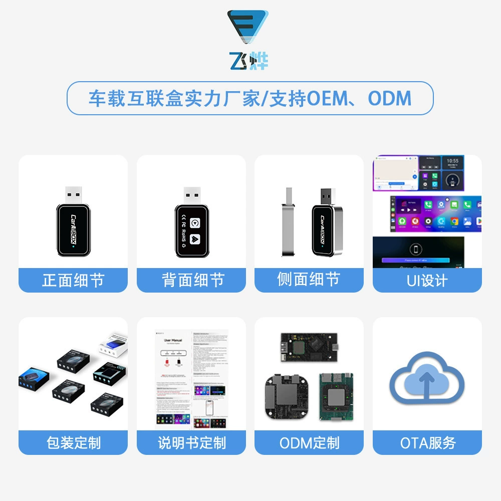 Кросс-граница USB CarPlay коробка оригинальный автомобильный кабель беспроводной прямой штекер U-диск автомобильная связующая коробка авто