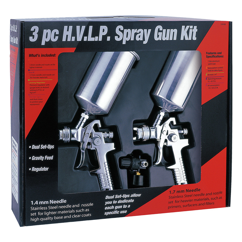 Pistola de pulverización neumática de alta atomización, botella de pulverización de pintura de látex, caja de herramientas de pulverización, juego de pistolas de pulverización de pintura para muebles y automóviles image 8