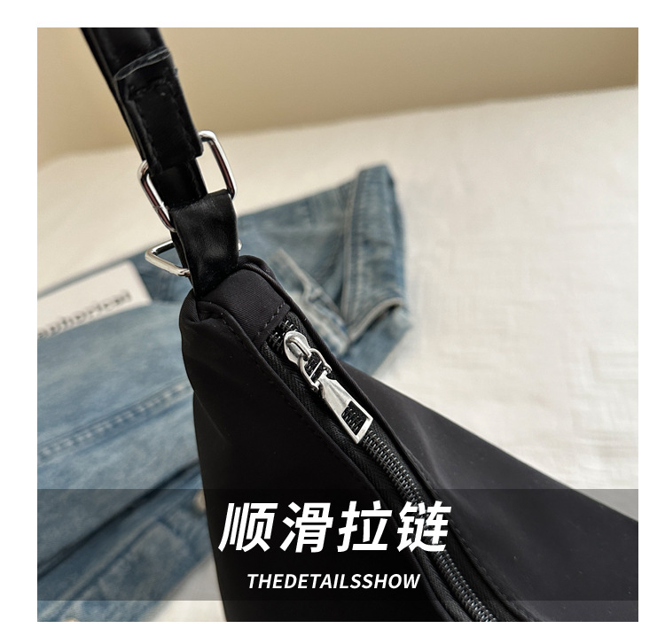 Cross-border high-end, large-capacity nylon bag for women, 2024 new trendy backpack, single-shoulder tote bag, commuter bag undefined