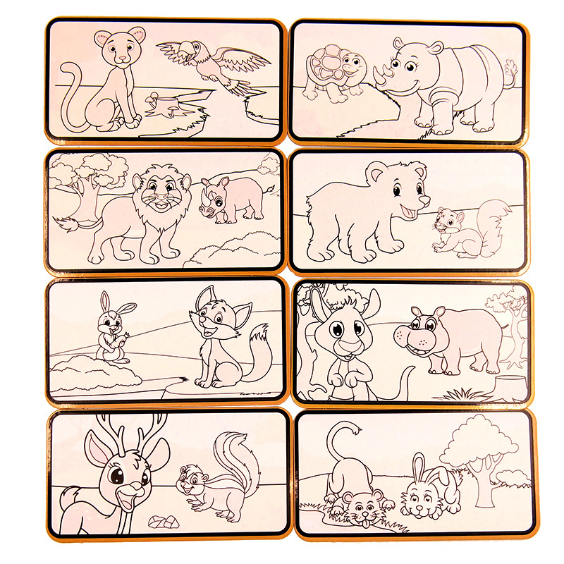 Tarjeta de pintura de color mágico de agua para niños Tarjeta de pintura de agua para colorear TARJETA DE Doodle educación temprana Qizhi ciencia y educación juguete Tarjeta de graffiti